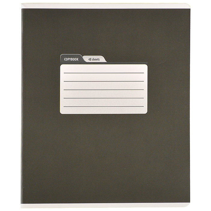 Тетрадь 48л. линия А5 скрепка S "Тёмный микс" Премиум 4+0+Ламинация матовая 