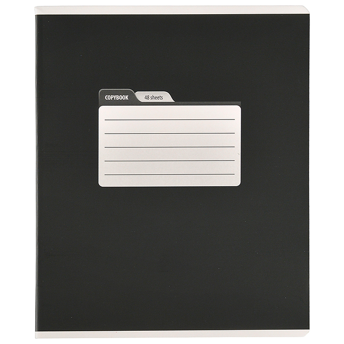 Тетрадь 48л. линия А5 скрепка S "Тёмный микс" Премиум 4+0+Ламинация матовая 