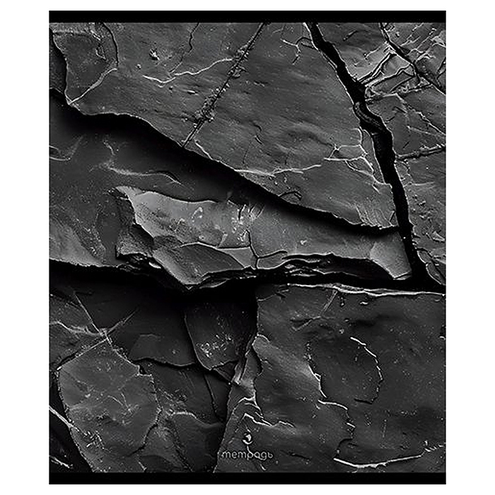 Тетрадь 48л. клетка А5 скрепка S "Камень и металл" Премиум 4+4+Матовая ламинация+Эмбоссирование