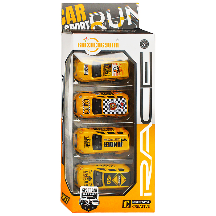 Набор машин KZ957-044 "Крутые гонки" в коробке