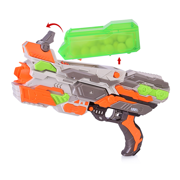 Бластер FJ9012 "Bullet storm" с шариками, в коробке