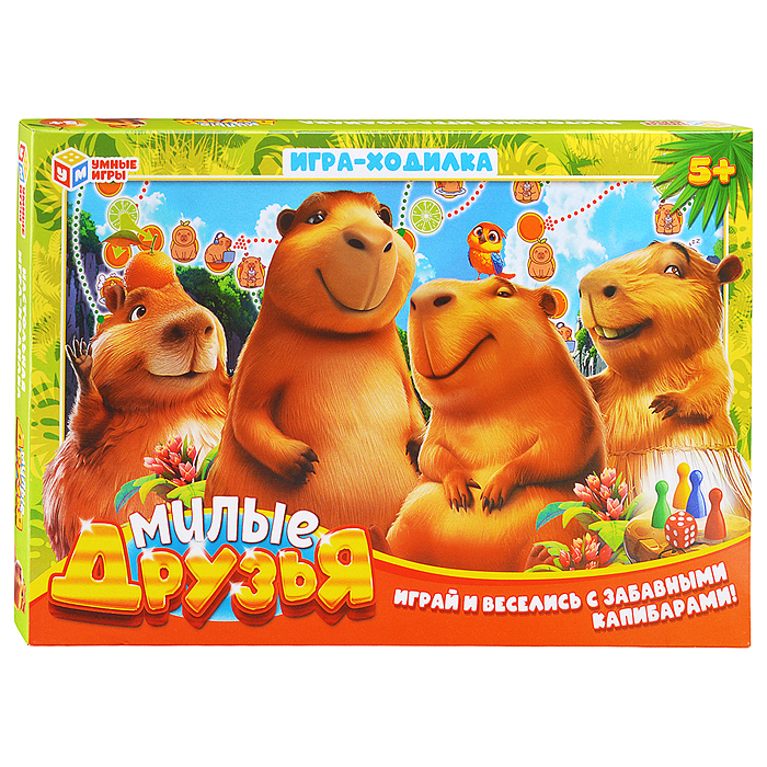 Фото к товару Настольная игра-ходилка "Милые друзья" Настольная игра-ходилка "Милые друзья"