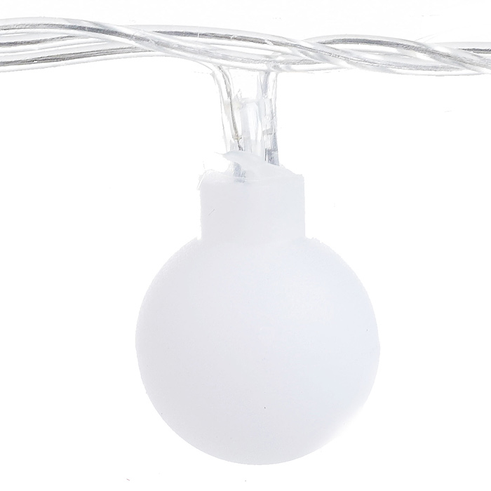 Фото к товару Электрогирлянда "Бусины", 4 м, 20 ламп, цветная Электрогирлянда "Бусины", 4 м, 20 ламп, цветная