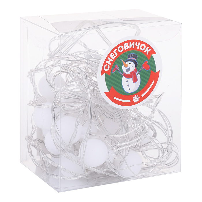 Фото к товару Электрогирлянда "Бусины", 4 м, 20 ламп, цветная Электрогирлянда "Бусины", 4 м, 20 ламп, цветная