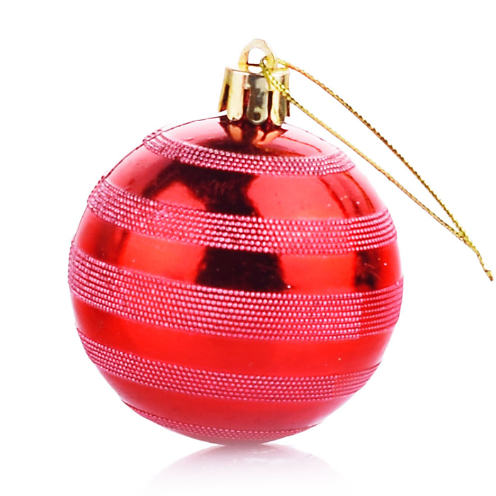 Набор новогодних украшений S1300-1 (12шт.) в коробке