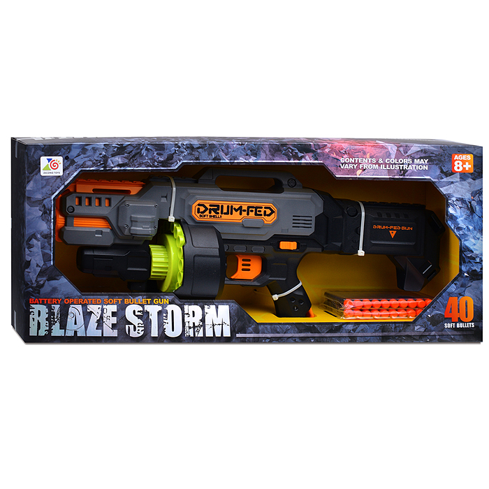 Бластер ZC7138 "Боец" с мягкими пулями, в коробке