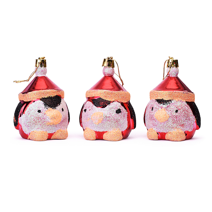 Фото к товару Набор новогодних украшений S2215 "Пингвинчики" Набор новогодних украшений S2215 "Пингвинчики"