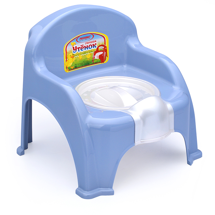 Горшок детский "Утенок" с крышкой (микс-коробка) 