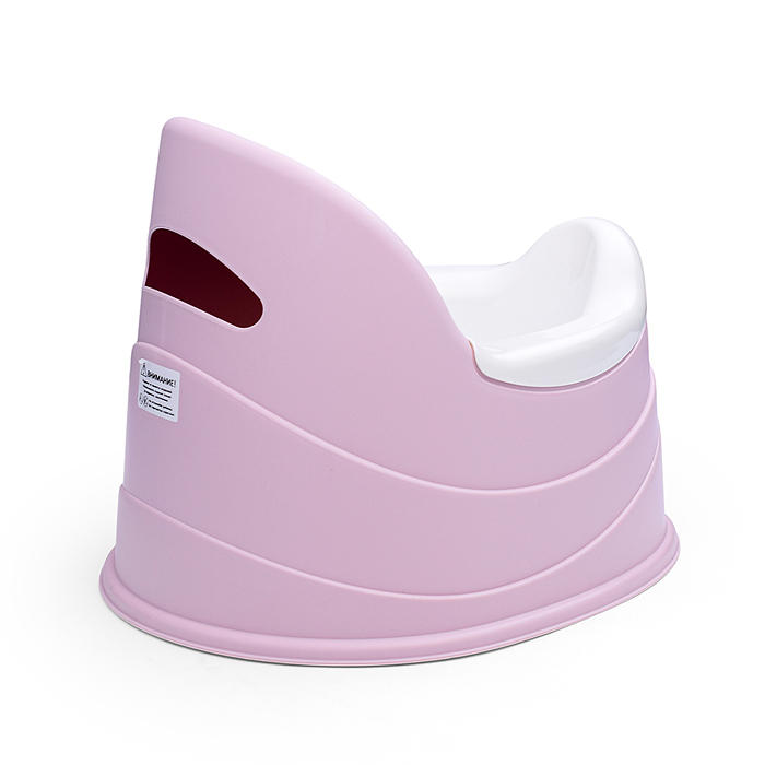 Горшок детский с декором "Малышарики" 390х310х305мм (Розовый)