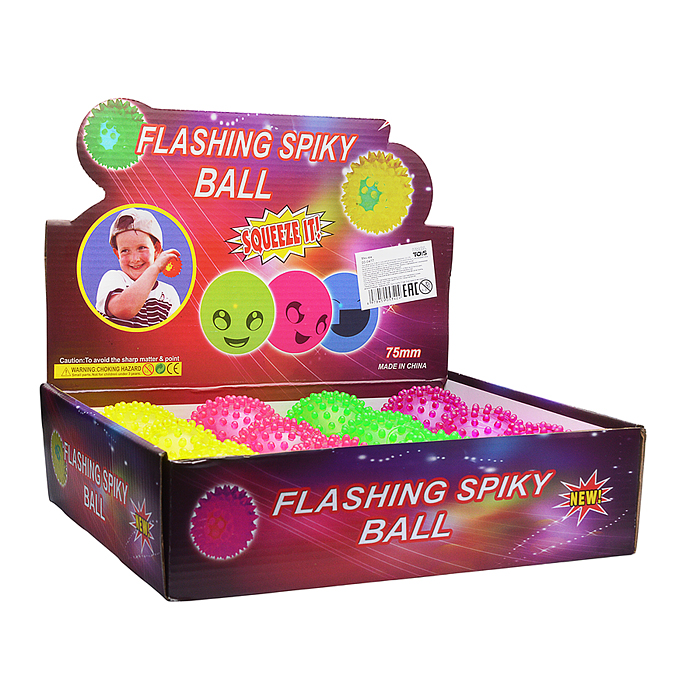 Мяч-еж 00-6477 "Веселая игра" (7,5 см) в коробке