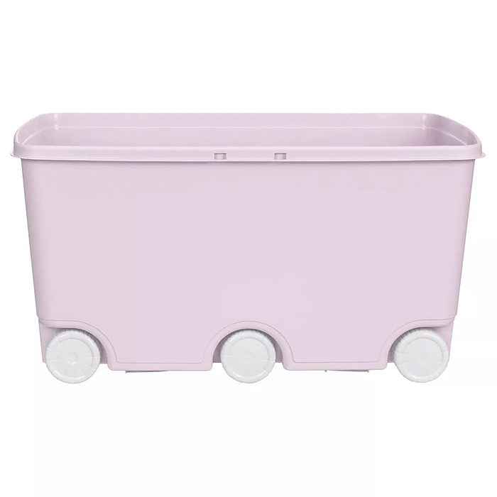 Фото к товару Ящик для игрушек на колесах 66,5л, 685х395х385мм (Розовый) Ящик для игрушек на колесах 66,5л, 685х395х385мм (Розовый)