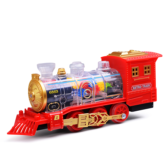 Фото к товару Железная дорога UT0205 2 в 1 "Ретро поезд" с подсветкой и эффектом дыма, в коробке Железная дорога UT0205 2 в 1 "Ретро поезд" с подсветкой и эффектом дыма, в коробке