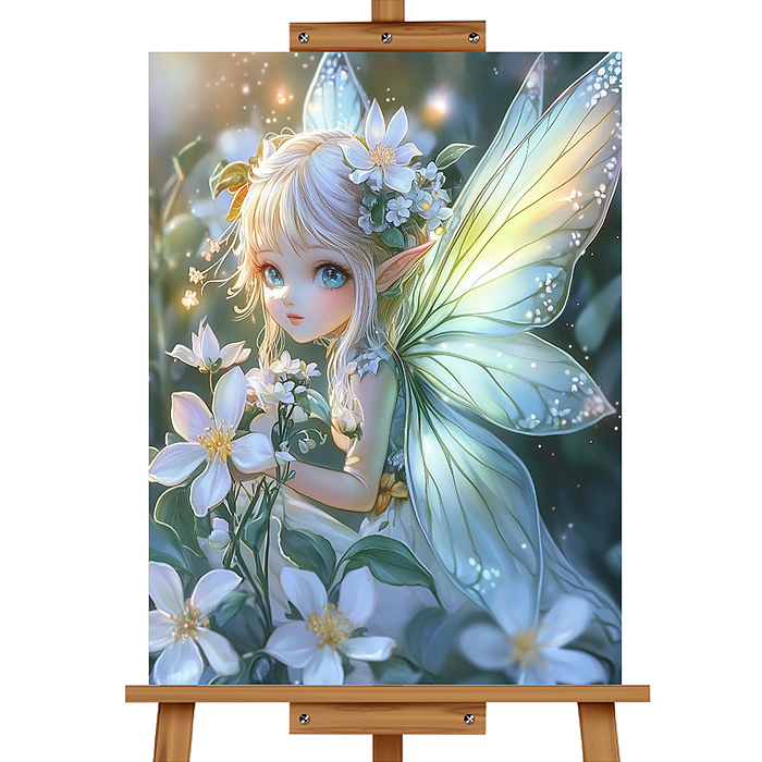 Фото к товару Мозаика алмазная MKA3020-49 "Цветочная фея" 20*30см. Мозаика алмазная MKA3020-49 "Цветочная фея" 20*30см.