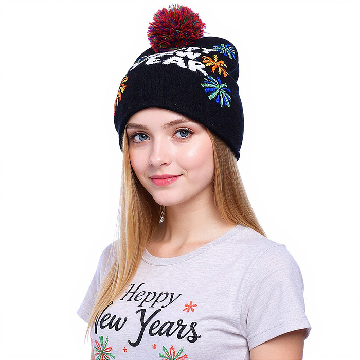 Шапка 00-6852 "Счастливого нового года"
