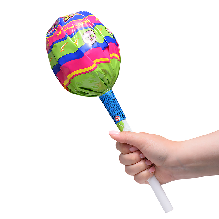 Карамель на палочке с подарком "Лизунец MAXI Приколисты" 112гр*24шт.