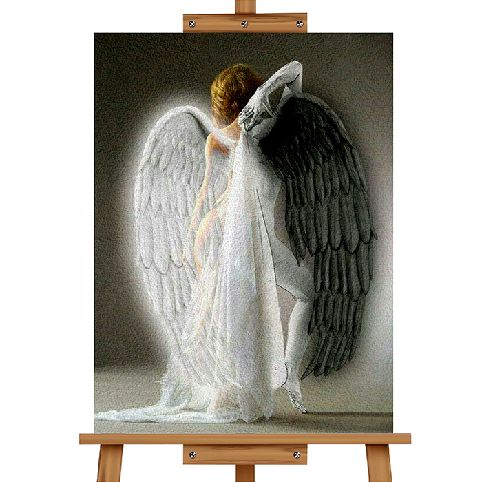 Набор для рисования MKR5040-8 "Картина по номерам 50х40 см. Чёрно-белое"