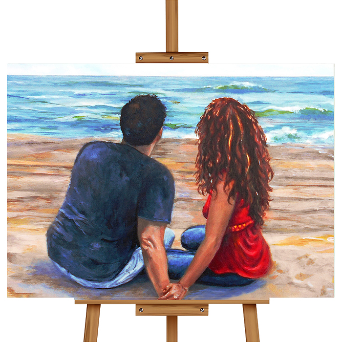 Набор для рисования MKR5040-34 "Картина по номерам 50х40 см. Красивая пара"