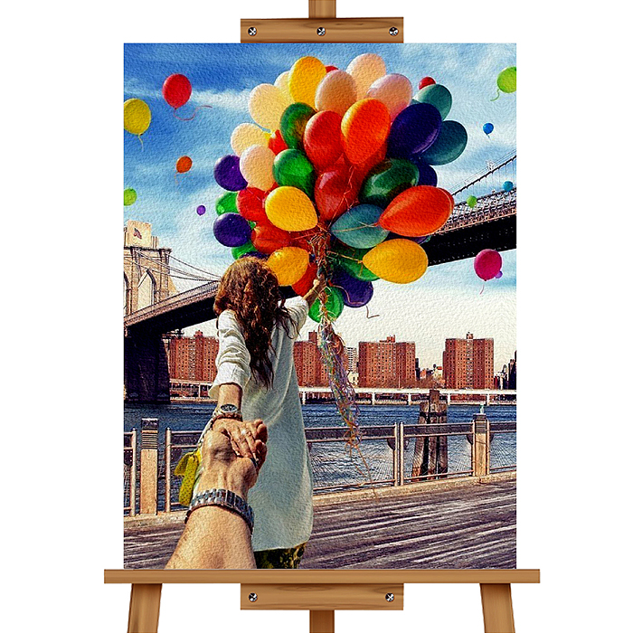 Набор для рисования MKR5040-35 "Картина по номерам 50х40 см. Счастье"