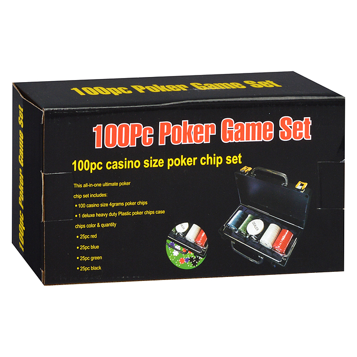 Набор для игры в покер (100 фишек)