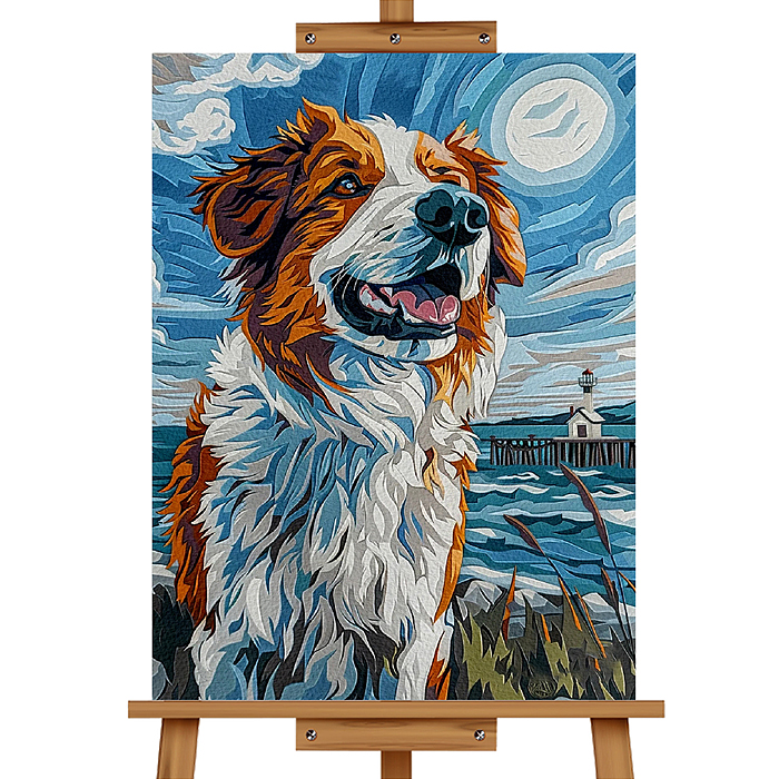 Фото к товару Набор для рисования MKR5040-36 "Картина по номерам 50х40 см. Преданный друг" Набор для рисования MKR5040-36 "Картина по номерам 50х40 см. Преданный друг"