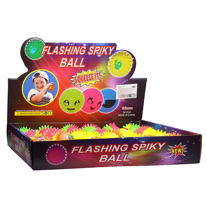 Игрушка-пищалка 00-6462 "Смайлик" (6,5 см.) в коробке