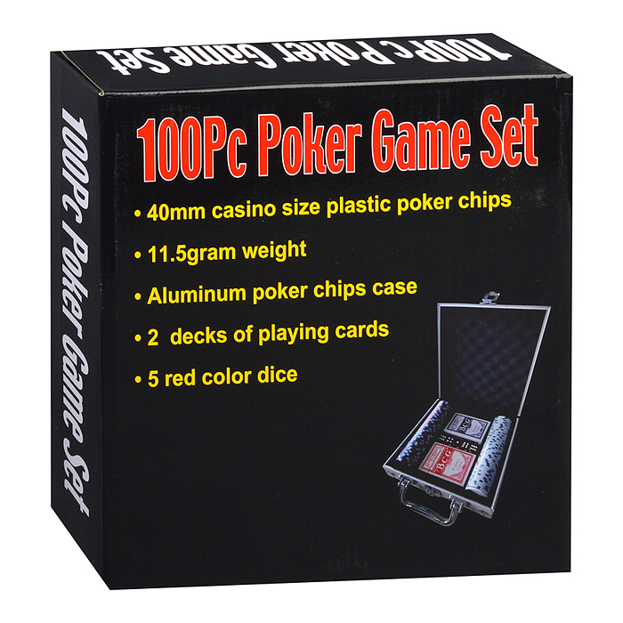 Набор для игры в покер (100 фишек)