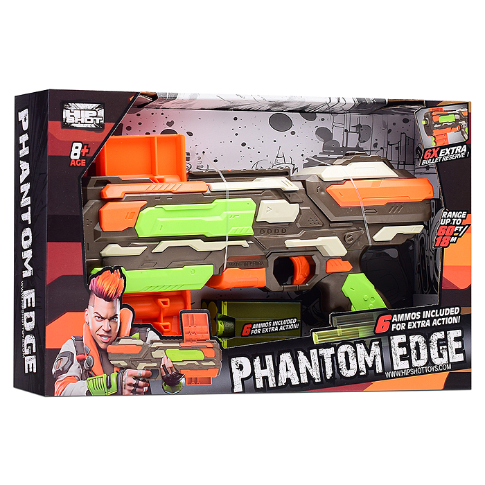 Бластер FJ8054 "Меткость стрелка" с мягкими пулями, в коробке