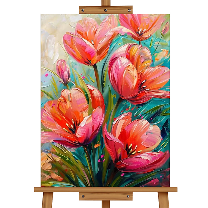 Мозаика алмазная MKA3020-28 "Весенние цветы" 20*30см.