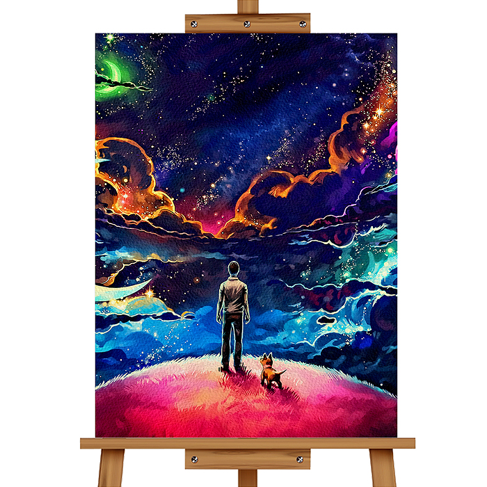 Набор для рисования MKR5040-6 "Картина по номерам 50х40 см. Странник"