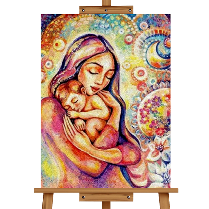 Набор для рисования MKR5040-31 "Картина по номерам 50х40 см. Любовь матери"