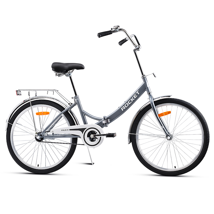 Велосипед 24" Rocket City Fold 24, цвет серый, размер 16"