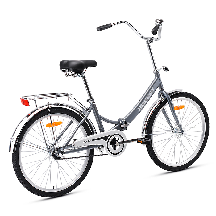 Велосипед 24" Rocket City Fold 24, цвет серый, размер 16"