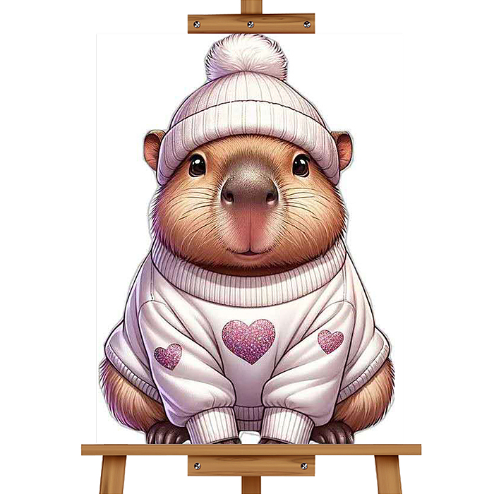 Мозаика алмазная MKA4030-1 "Капибара" 30*40см.