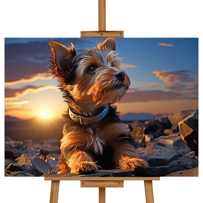 Набор для рисования MKR4030-16 "Картина по номерам 30х40 см. Йоркширский терьер" 
