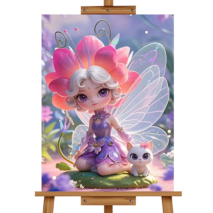 Мозаика алмазная MKA3020-57 "Волшебная девочка" 20*30см.