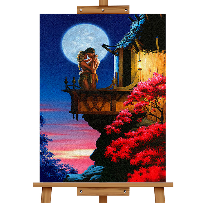 Набор для рисования MKR5040-16 "Картина по номерам 50х40 см. Любовь"