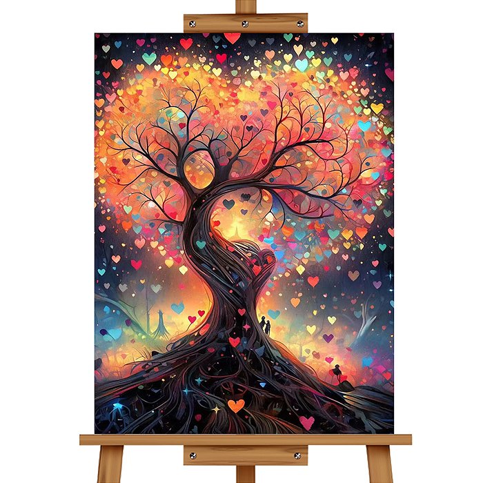 Мозаика алмазная MKA4030-60 "Дерево любви" 30*40см.