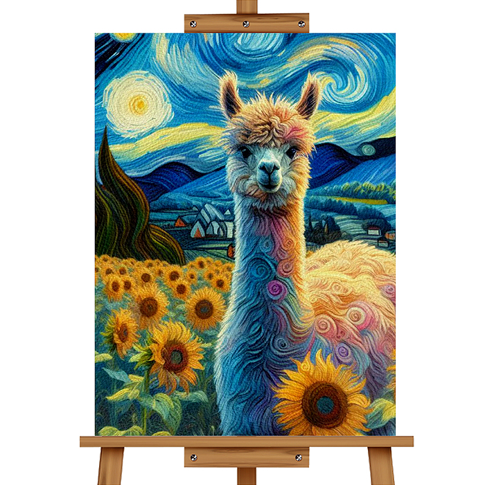 Набор для рисования MKR4030-17 "Картина по номерам 30х40 см. Лама" 