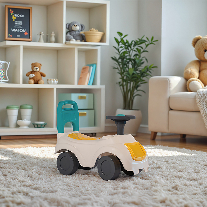 Машина-каталка My 1st, с клаксоном, белый