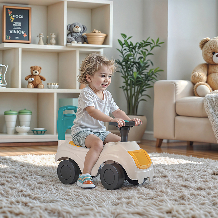 Машина-каталка My 1st, с клаксоном, белый
