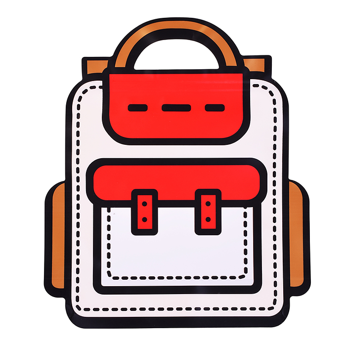 Пакет подарочный S2551 "Ранец" 24*28*4 см