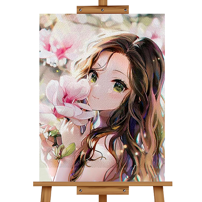 Картина по номерам MKR4030-42 "Аниме девушка" 40*30 см. 