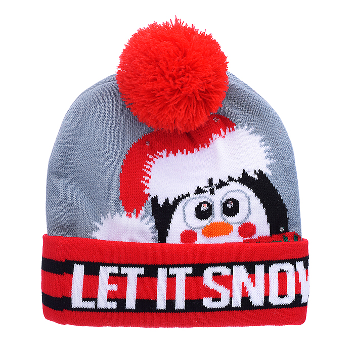 Фото к товару Шапка 00-6851 "Новогодний пингвин" Шапка 00-6851 "Новогодний пингвин"