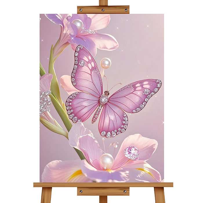 Фото к товару Мозаика алмазная MKA3020-32 "Бабочка в цветах" 20*30см. Мозаика алмазная MKA3020-32 "Бабочка в цветах" 20*30см.