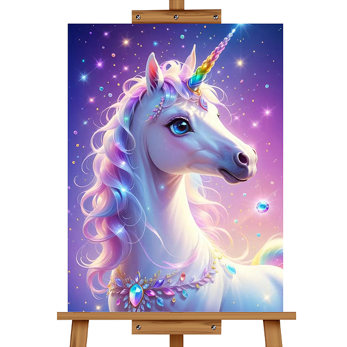 Мозаика алмазная MKA4030-5 "Единорог" 30*40см.