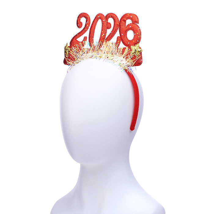 Ободок карнавальный S2310 "2026" в пакете