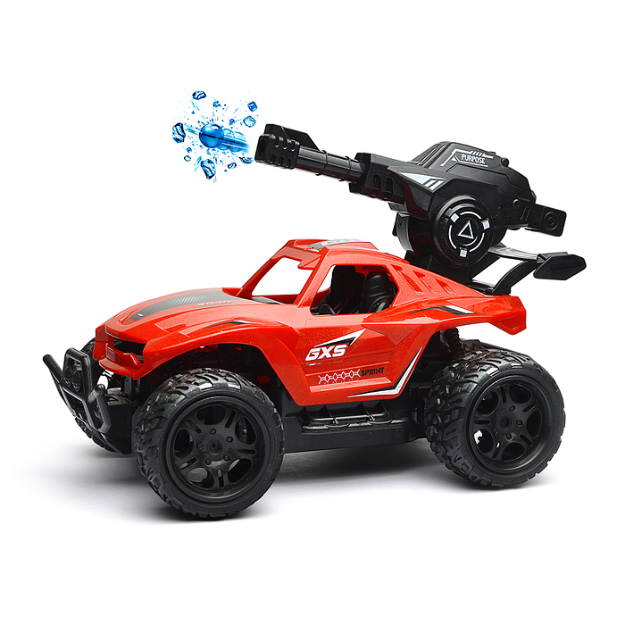 Машина SBY169-2 с водяной пушкой,р/у, цвет зелёный, 27 MGz, в коробке