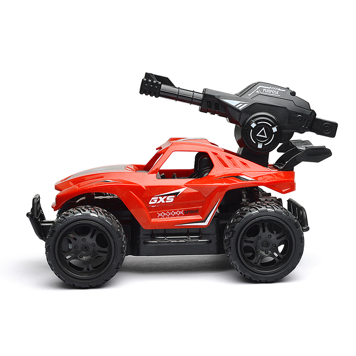 Машина SBY169-2 с водяной пушкой,р/у, цвет зелёный, 27 MGz, в коробке