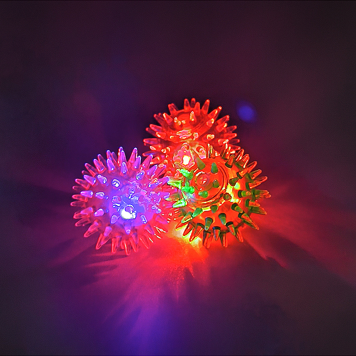 Мяч-ёж 00-6458 "Неоновый цвет" (5,5 см.) в коробке