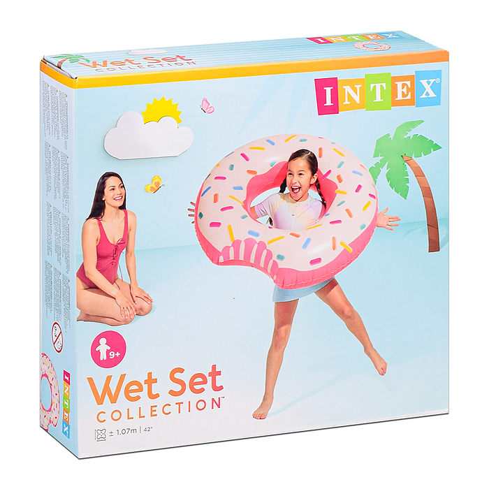 Круг для плавания «Пончик» 94 х 23 см, от 9 лет 56265NP INTEX